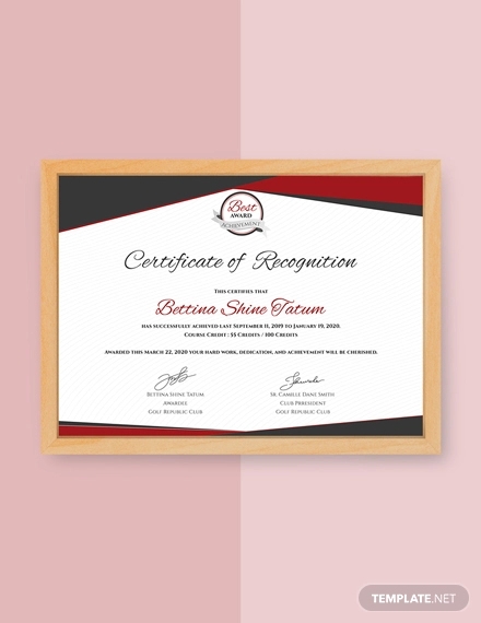 Star Performer Certificate Templates