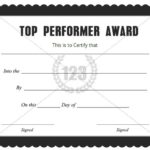 Star Performer Certificate Templates