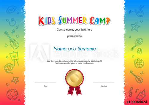 Summer Camp Certificate Template