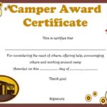 Summer Camp Certificate Template