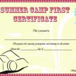 Summer Camp Certificate Template