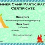 Summer Camp Certificate Template