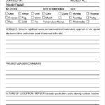 Superintendent Daily Report Template