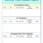 Team Progress Report Template