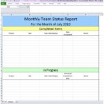 Team Progress Report Template