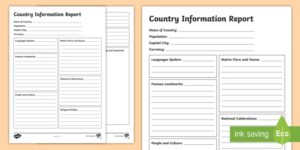 Template For Information Report (1) - TEMPLATES EXAMPLE | TEMPLATES EXAMPLE