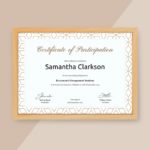 Templates For Certificates Of Participation