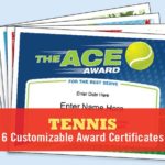 Tennis Gift Certificate Template