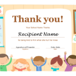 Thanks Certificate Template