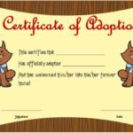 Toy Adoption Certificate Template