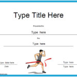 Track And Field Certificate Templates Free