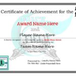 Track And Field Certificate Templates Free