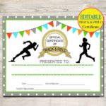 Track And Field Certificate Templates Free