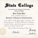 University Graduation Certificate Template