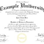 University Graduation Certificate Template