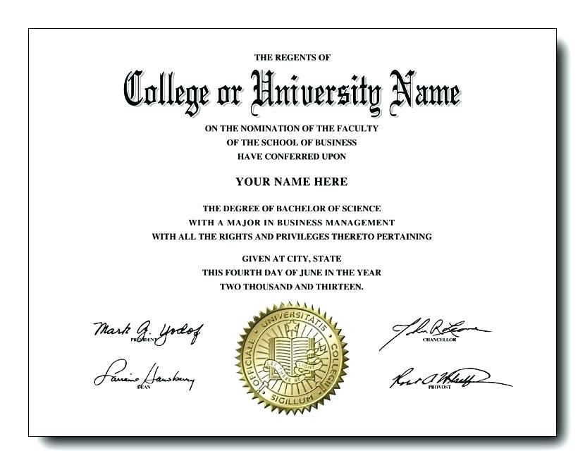 University Graduation Certificate Template