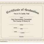 University Graduation Certificate Template