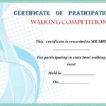 Walking Certificate Templates