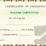 Walking Certificate Templates