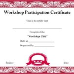 Workshop Certificate Template