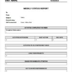 Activity Report Template Word