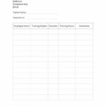 After Training Report Template