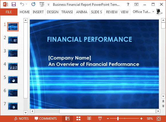 Annual Report Ppt Template