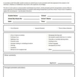 Behaviour Report Template