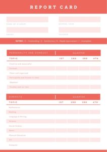 Image 2 for Boyfriend Report Card Template