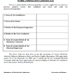 Certificate Of Completion Template Construction