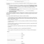 Certificate Of Completion Template Construction