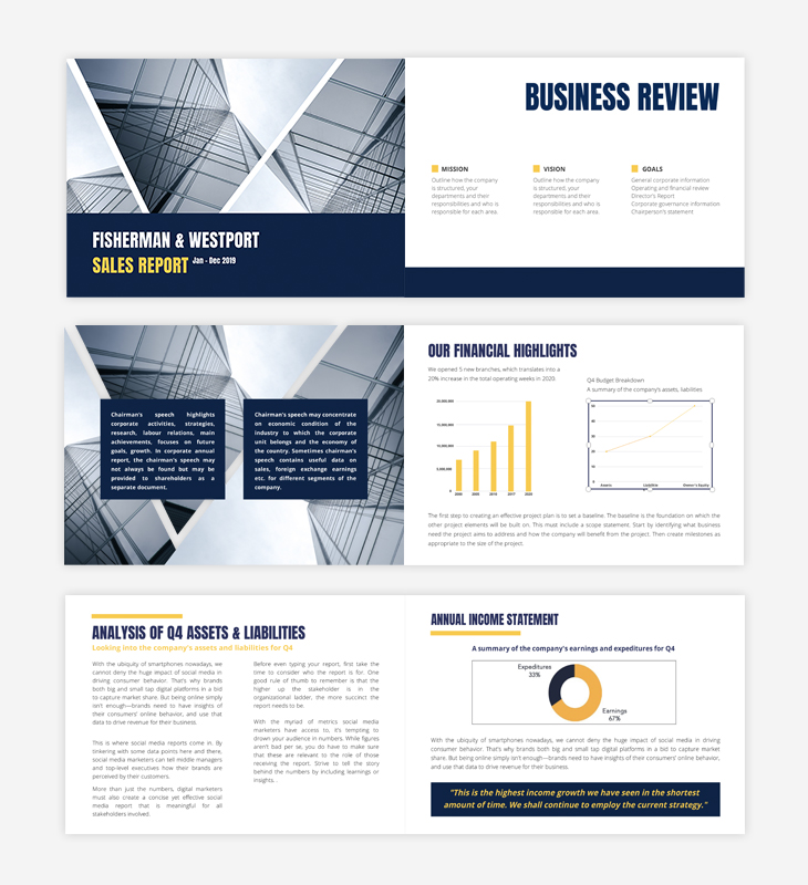 Chairman’s Annual Report Template