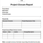 Closure Report Template