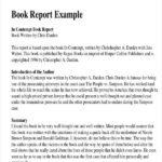 College Book Report Template