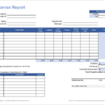 Company Expense Report Template