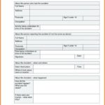 Construction Accident Report Template