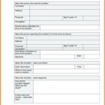 Construction Accident Report Template