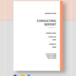 Consultant Report Template