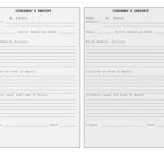 Coroner’s Report Template