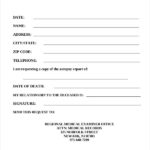 Coroner’s Report Template