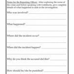 Crime Scene Report Template