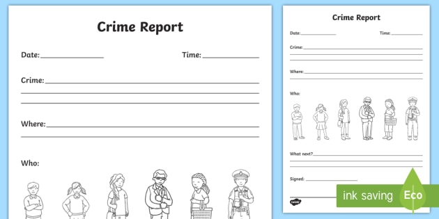 Crime Scene Report Template