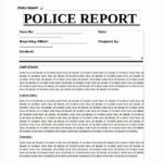 Crime Scene Report Template