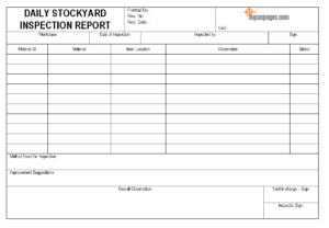 Image 6 for Daily Inspection Report Template