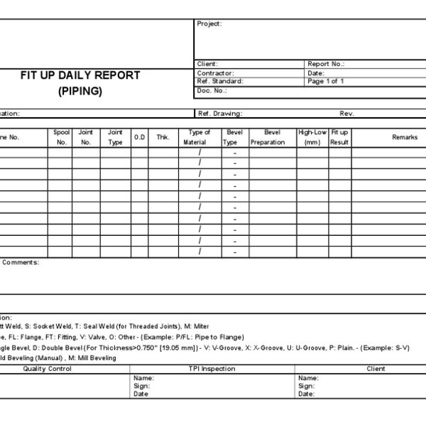 Image 3 for Daily Inspection Report Template