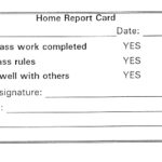 Daily Report Card Template For Adhd