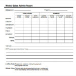 Daily Sales Report Template Excel Free