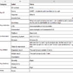 Defect Report Template Xls