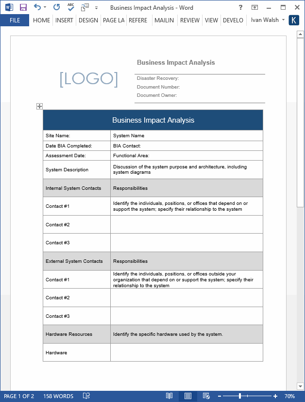 Dr Test Report Template