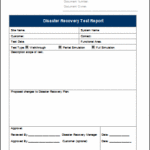 Dr Test Report Template